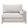 Tropez Outdoor Modular 2-Seat Right Arm Sofa in Taupe - Front Angle