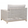 Tropez Outdoor Modular 2-Seat Right Arm Sofa in Taupe - Back Angled