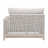 Tropez Outdoor Modular 2-Seat Right Arm Sofa in Taupe - Back