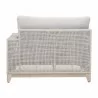 Tropez Outdoor Modular 2-Seat Right Arm Sofa in Taupe - Back - Tropez Outdoor Modular 2-Seat Right Arm Sofa in Taupe - Back