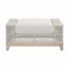 Essentials For Living Tropez Outdoor Ottoman - Front Angle - Essentials For Living Tropez Outdoor Ottoman - Front Angle