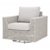 Essentials For Living Tropez Outdoor Swivel Rocker Sofa Chair - Front Side Angle