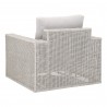 Essentials For Living Tropez Outdoor Swivel Rocker Sofa Chair - Back Side Angle
