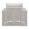 Essentials For Living Tropez Outdoor Swivel Rocker Sofa Chair - Back Angle