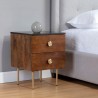 Sunpan Keely Nightstand Black Marble - Cafe - Lifestyle