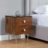 Sunpan Keely Nightstand Black Marble - Cafe - Lifestyle - Sunpan Keely Nightstand Black Marble - Cafe - Lifestyle