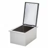 TrueFlame 17"x 24" 1.7c Drop-in Cooler - Lid Opened - TrueFlame 17"x 24" 1.7c Drop-in Cooler - Lid Opened