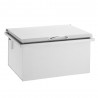 TrueFlame 28"x 26" 2.7c Drop-in Cooler - Angled and Door Closed 