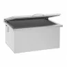 TrueFlame 28"x 26" 2.7c Drop-in Cooler - Angled and Door Partly Opened - TrueFlame 28"x 26" 2.7c Drop-in Cooler - Angled and Door Partly Opened