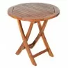 3 Piece Teak Bistro Set - Table - 3 Piece Teak Bistro Set - Table