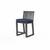 Redondo Barstool in Spectrum Indigo, No Welt - Front Side Angle - Redondo Barstool in Spectrum Indigo, No Welt - Front Side Angle
