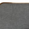 Sunpan Tometi Bed - King Chacha Grey - Closeup Top Angle