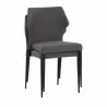 Sunpan James Stackable Dining Chair in City Grey - Set of Two - Front Side Angle - Sunpan James Stackable Dining Chair in City Grey - Set of Two - Front Side Angle