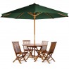 6 Piece Folding Table Set - Green