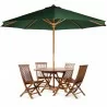 6 Piece Folding Table Set - Green - 6 Piece Folding Table Set - Green