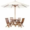 6 Piece Folding Table Set - White - 6 Piece Folding Table Set - White