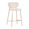 Sunpan Odesa Counter Stool Dillon Cream - Front Side Angle