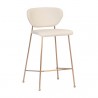 Sunpan Odesa Counter Stool Dillon Cream - Front Side Angle