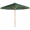 Teak Furniture Umbrella - Green