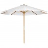 Teak Furniture Umbrella - White