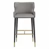 Sunpan Gianni Barstool - Dillon Stratus-Dillon Black - Front Angle - Sunpan Gianni Barstool - Dillon Stratus-Dillon Black - Front Angle