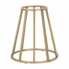 Turino Carrera 54 Round Dining Table Base - Brushed Gold - Base Close-up - Turino Carrera 54 Round Dining Table Base - Brushed Gold - Base Close-up