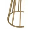 Turino Carrera 54 Round Dining Table Base - Brushed Gold - Base Top View - Turino Carrera 54 Round Dining Table Base - Brushed Gold - Base Top View