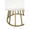 Turino Carrera 54 Round Dining Table Base - Brushed Gold - Top View - Turino Carrera 54 Round Dining Table Base - Brushed Gold - Top View