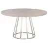 Turino Carrera 54 Round Dining Table Top - Natural Gray - Front - Turino Carrera 54 Round Dining Table Top - Natural Gray - Front
