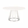 Essentials For Living Turino Concrete 54" Round Dining Table Top - In White Frame - Essentials For Living Turino Concrete 54" Round Dining Table Top - In White Frame