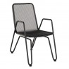 Woodard Turner Dining Armchair - No Cushion - Angled