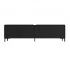Manhattan Comfort Mid-Century Modern Bogardus 70.86 TV Stand with 4 Shelves Black Front
