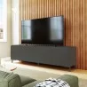 Manhattan Comfort Mid-Century Modern Bogardus TV Stand with 4 Shelves Black - Manhattan Comfort Mid-Century Modern Bogardus TV Stand with 4 Shelves Black