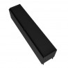 Manhattan Comfort Mid-Century Modern Bogardus 70.86 TV Stand with 4 Shelves Black Top