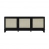 Manhattan Comfort Sheridan 62.99 Modern Cane TV Stand In Black Front