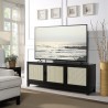 Manhattan Comfort Sheridan 62.99 Modern Cane TV Stand In Black