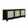 Manhattan Comfort Sheridan 62.99 Modern Cane TV Stand In Black Right View - Manhattan Comfort Sheridan 62.99 Modern Cane TV Stand In Black Right View