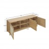 Manhattan Comfort Sheridan 62.99 Modern Cane TV Stand In Nature Size