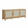 Manhattan Comfort Sheridan 62.99 Modern Cane TV Stand In Nature Right Angle