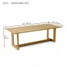 Anderson Teak Smyrna Dining Table Side- dimension - Anderson Teak Smyrna Dining Table Side- dimension