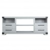Manhattan Comfort Richmond 60" TV Stand with 2 Drawers and 4 Shelves in Grey