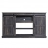 Manhattan Comfort Myrtle 60" TV Stand with 2 Sliding Doors in Heavy Brown Front