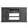 Manhattan Comfort Myrtle 60" TV Stand with 2 Sliding Doors in Heavy Brown Front - Manhattan Comfort Myrtle 60" TV Stand with 2 Sliding Doors in Heavy Brown Front