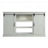Manhattan Comfort Myrtle 60" TV Stand with 2 Sliding Doors in Cream Oak Front