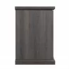 Manhattan Comfort Franklin 60" TV Stand with 2 Doors and Open Shelves in Heavy Brown Side - Manhattan Comfort Franklin 60" TV Stand with 2 Doors and Open Shelves in Heavy Brown Side