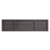 Manhattan Comfort Franklin 60" TV Stand with 2 Doors and Open Shelves in Heavy Brown Bottom