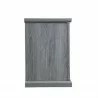 Manhattan Comfort Franklin 60" TV Stand with 2 Doors and Open Shelves in Grey Side - Manhattan Comfort Franklin 60" TV Stand with 2 Doors and Open Shelves in Grey Side