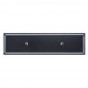 Manhattan Comfort Brighton 60" TV Stand with Glass Shelves and Media Wire Management in Onyx Back