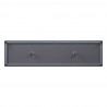 Manhattan Comfort Brighton 60" TV Stand with Glass Shelves and Media Wire Management in Grey Back