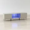 Anderson Teak Altus 59" TV Stand - Angled and Closed - Anderson Teak Altus 59" TV Stand - Angled and Closed